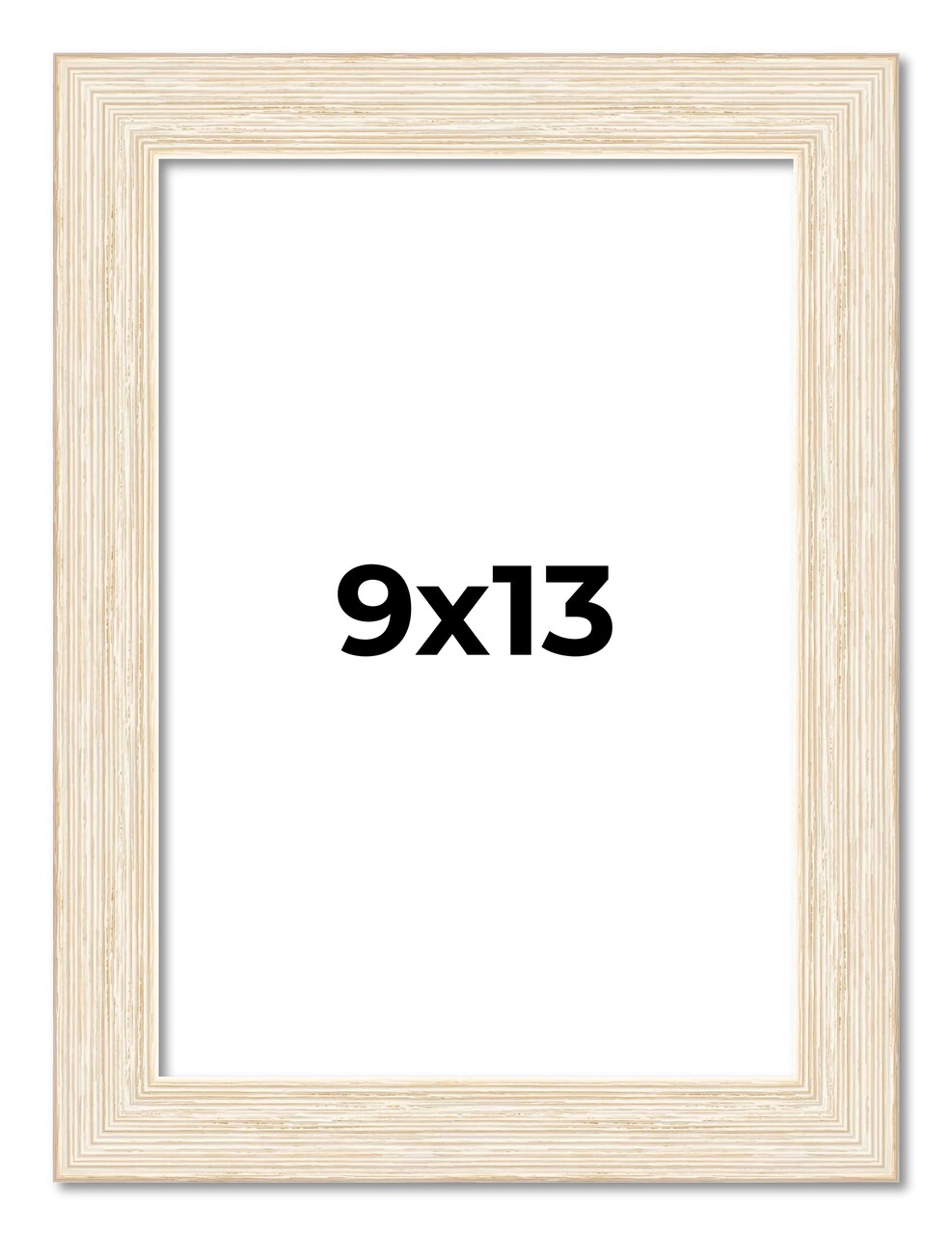 9x13 Wide Barnwood Picture Frame with UV-Resistant Acrylic & Acid Free Backing, Available in 6 Paint Finishes - Grey, Brown, White, and Black